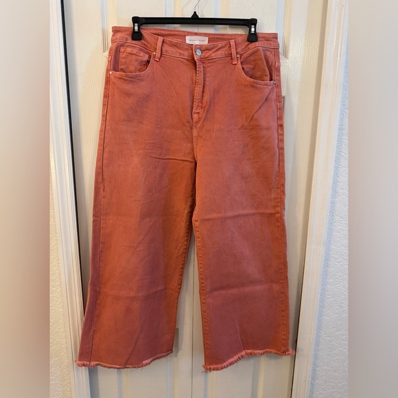 Women's Flare & Wide Leg Jeans in Coral by Risen - Picture 1 of 7